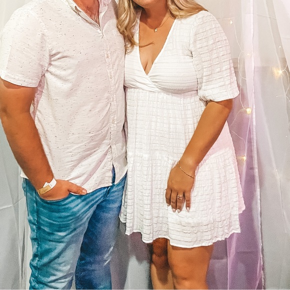 White Mini Dress - Picture 1 of 3